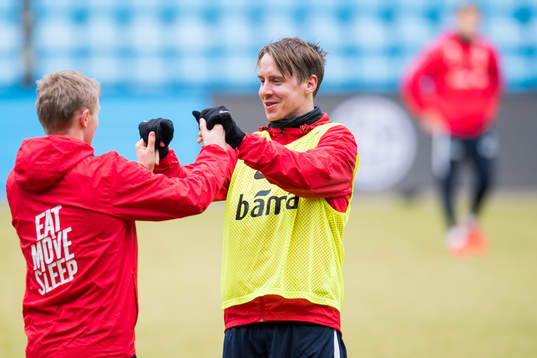 Mats Møller Dæhli and Stefan Johansen of Norway