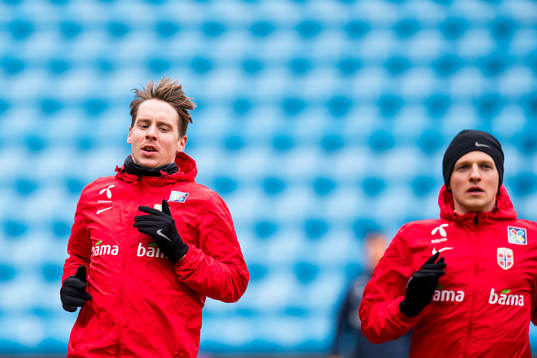 Stefan Johansen and Mats Møller Dæhli of Norway