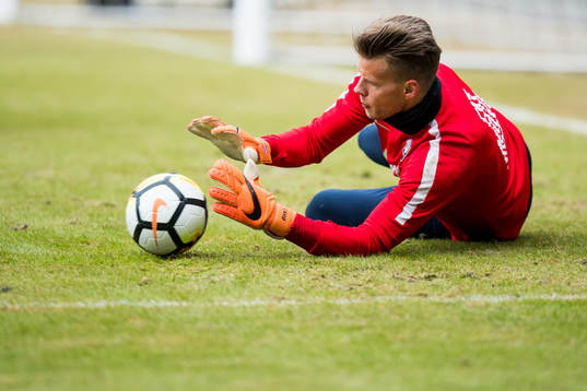 Goalkeeper Ørjan Håskjold Nyland of Norway