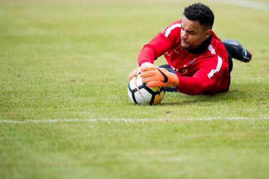 Goalkeeper Sten Grytebust of Norway