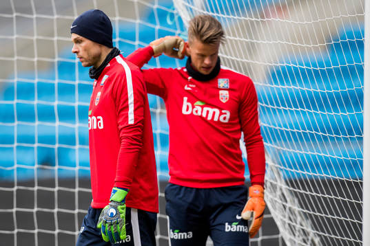 Goalkeeper Rune Almenning Jarstein and goalkeeper Ørjan