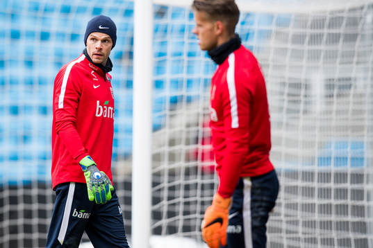 Goalkeeper Rune Almenning Jarstein and goalkeeper Ørjan