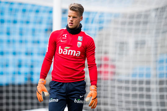 Goalkeeper Ørjan Håskjold Nyland of Norway