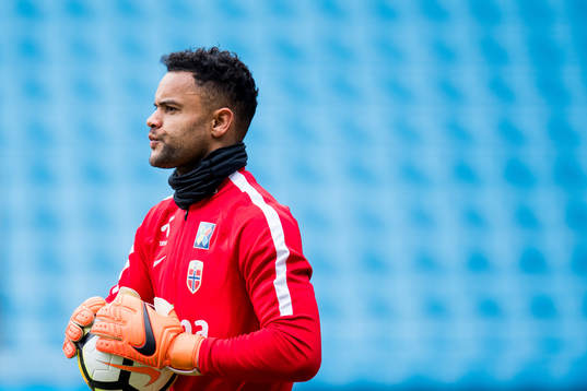 Goalkeeper Sten Grytebust of Norway