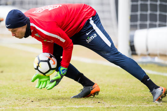 Goalkeeper Rune Almenning Jarstein of Norway