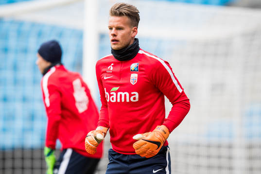 Goalkeeper Ørjan Håskjold Nyland of Norway