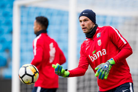 Goalkeeper Rune Almenning Jarstein of Norway