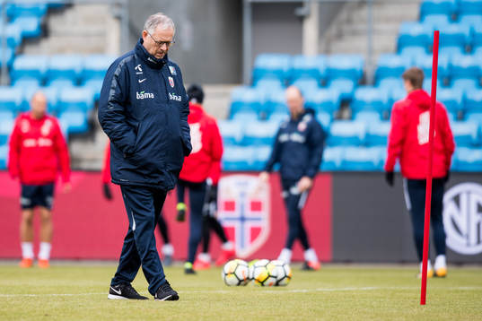 Lars Lagerbäck, head coach of Norway