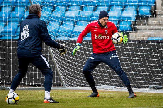 Goalkeeper Rune Almenning Jarstein of Norway