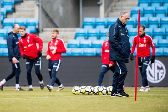 Lars Lagerbäck, head coach of Norway
