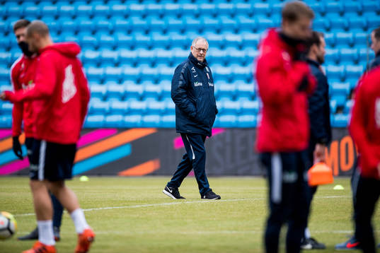 Lars Lagerbäck, head coach of Norway