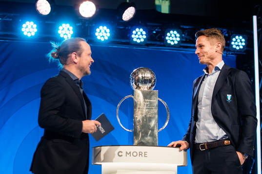 Jesper Hussfelt, Cmore, och Markus Rosenberg, Malmö FF,