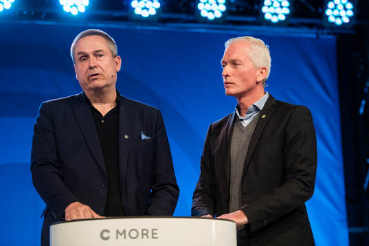 Mats Enquist, SEF, och Håkan Sjöstrand,