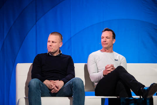 Stefan Billborn, tränare Hammarby, och Kim Bergstrand,