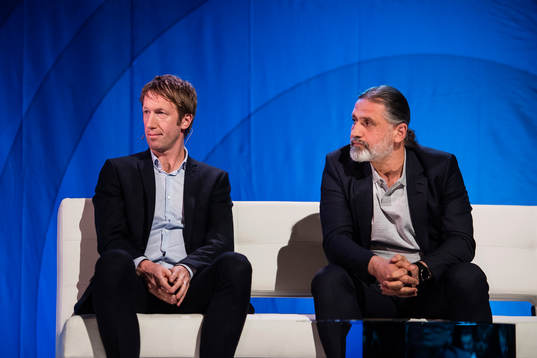 Graham Potter, tränare Östersund, och Özcan Melkemichel,