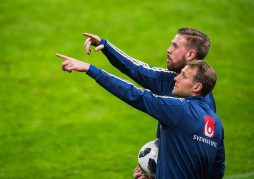 Sveriges Ola Toivonen och Pontus Jansson