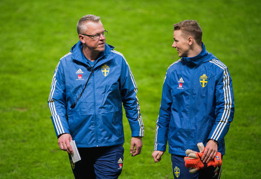 Sveriges förbundskapten Janne Andersson och