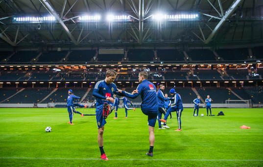 Sveriges Ludwig Augustinsson och Viktor Claesson