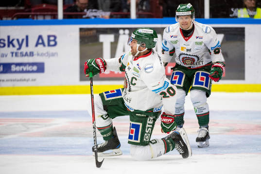 Frölundas Joel Lundqvist jublar