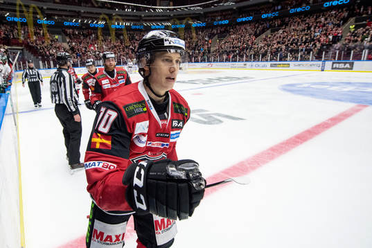 Malmö Redhawks Robin Alvarez jublar