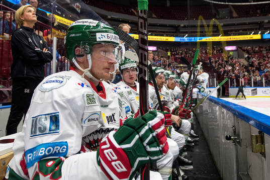 Frölundas Simon Hjalmarsson deppar