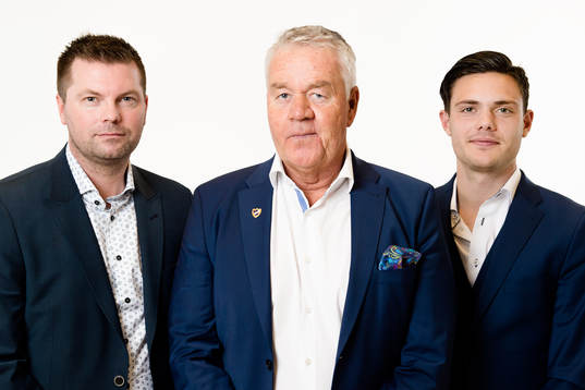 Jens Gustafsson, Tränare, och Peter Hunt, ordförande och