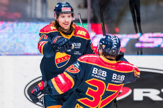Djurgårdens Axel Jonsson Fjällby jublar