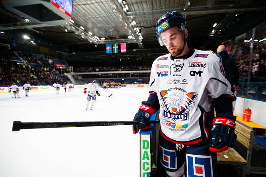 Linköpings Eddie Larsson deppar