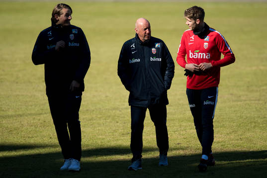 Sander Berge of Norway, Nils Johan Semb, chief of elite