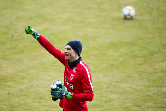 Goalkeeper Rune Almenning Jarstein of Norway
