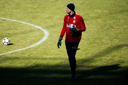 Goalkeeper Rune Almenning Jarstein of Norway