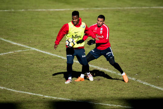 Ola Kamara and Omar Elabdellaoui of Norway