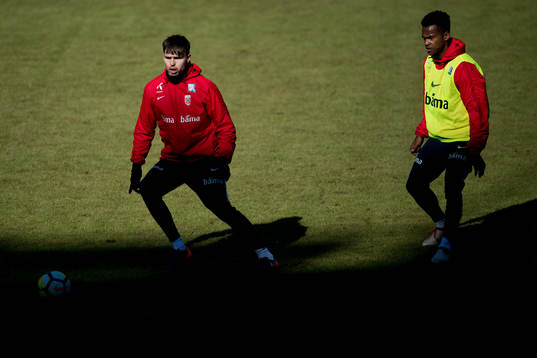 Ole Kristian Selnæs and Ola Kamara of Norway