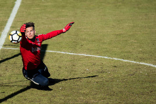 Goalkeeper Ørjan Håskjold Nyland of Norway