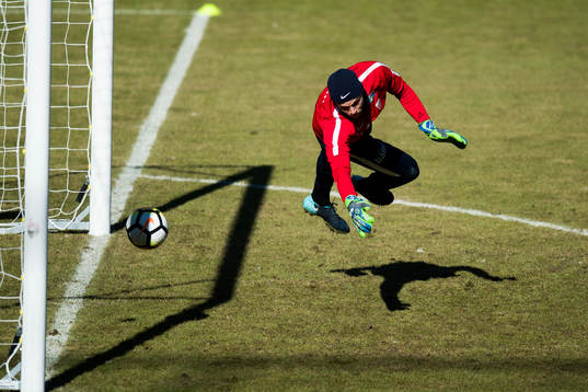 Goalkeeper Rune Almenning Jarstein of Norway