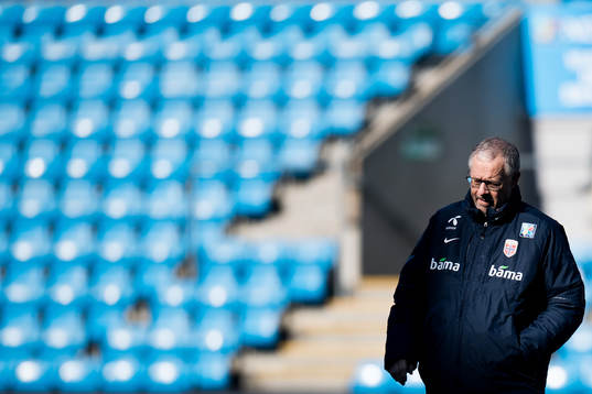 Lars Lagerbäck, head coach of Norway