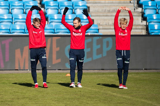 Martin Ødegaard, Iver Fossum and Birger Meling of Norway