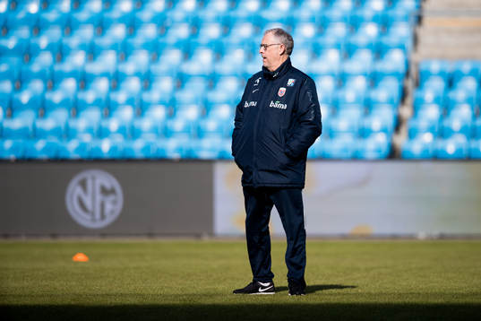 Lars Lagerbäck, head coach of Norway