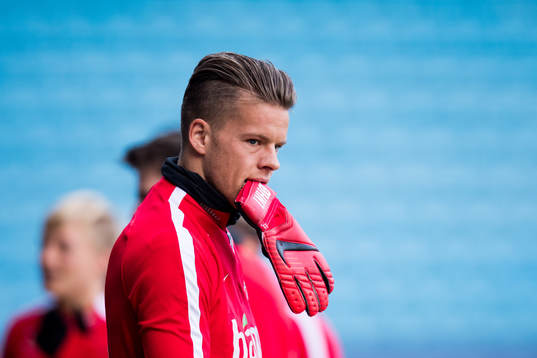 Goalkeeper Ørjan Håskjold Nyland of Norway