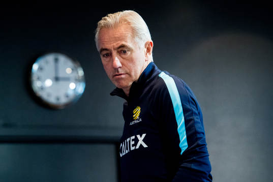 Bert van Marwijk, head coach of Australia