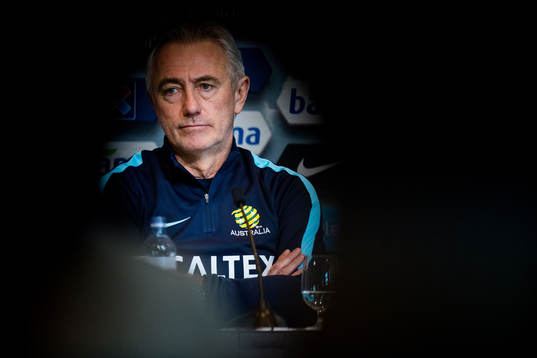 Bert van Marwijk, head coach of Australia