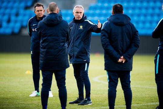Bert van Marwijk, head coach of Australia