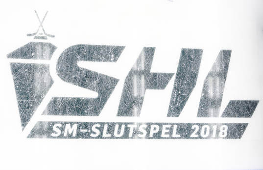 Slutspelslogo på isen