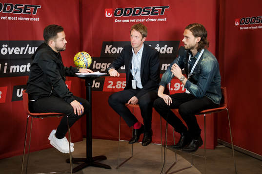 Graham Potter, tränare, och Tom Pettersson, Östersund