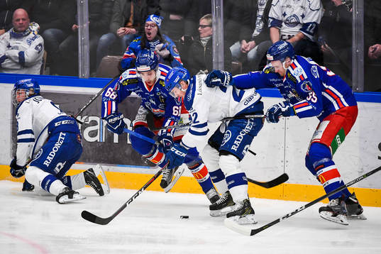 Leksands Martin Grönberg och Oskarshamns Joakim Hagelin