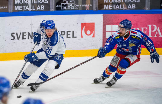 Oskarshamns Patrik Parkkonen och Leksands Patrik Norén