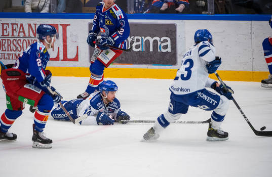 Leksands Oskar Lang och Alex Friesen