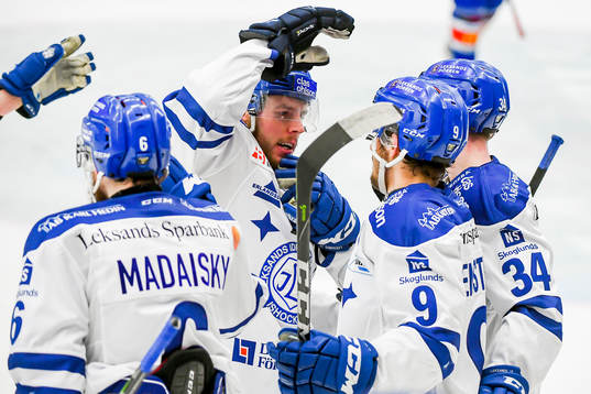 Leksands Emil Bemström jublar