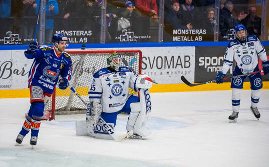 Oskarshamns Joakim Hagelin jublar