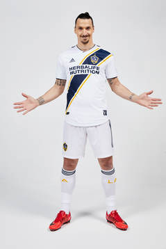 På denna handoutbild från Los Angeles Galaxy ses Zlatan